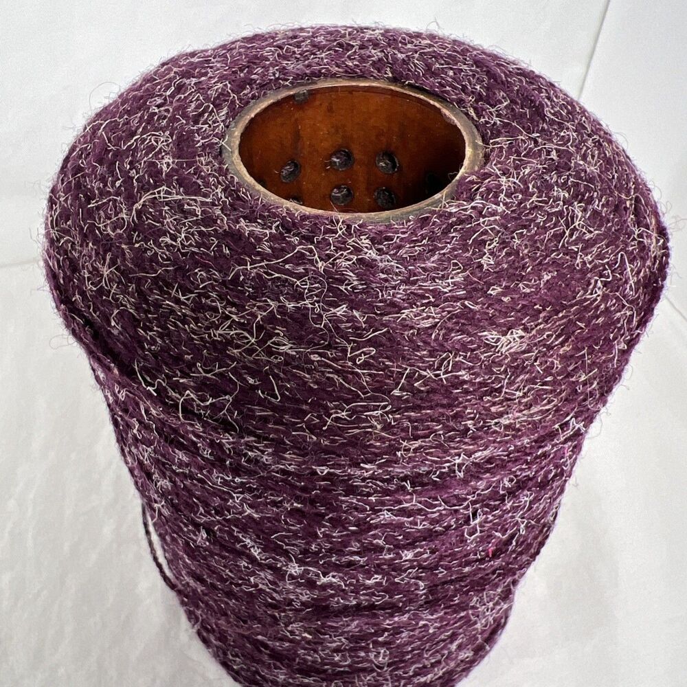 Purple Eggplant - Cone Yarn - Undetermined Mixed Fiber Content
